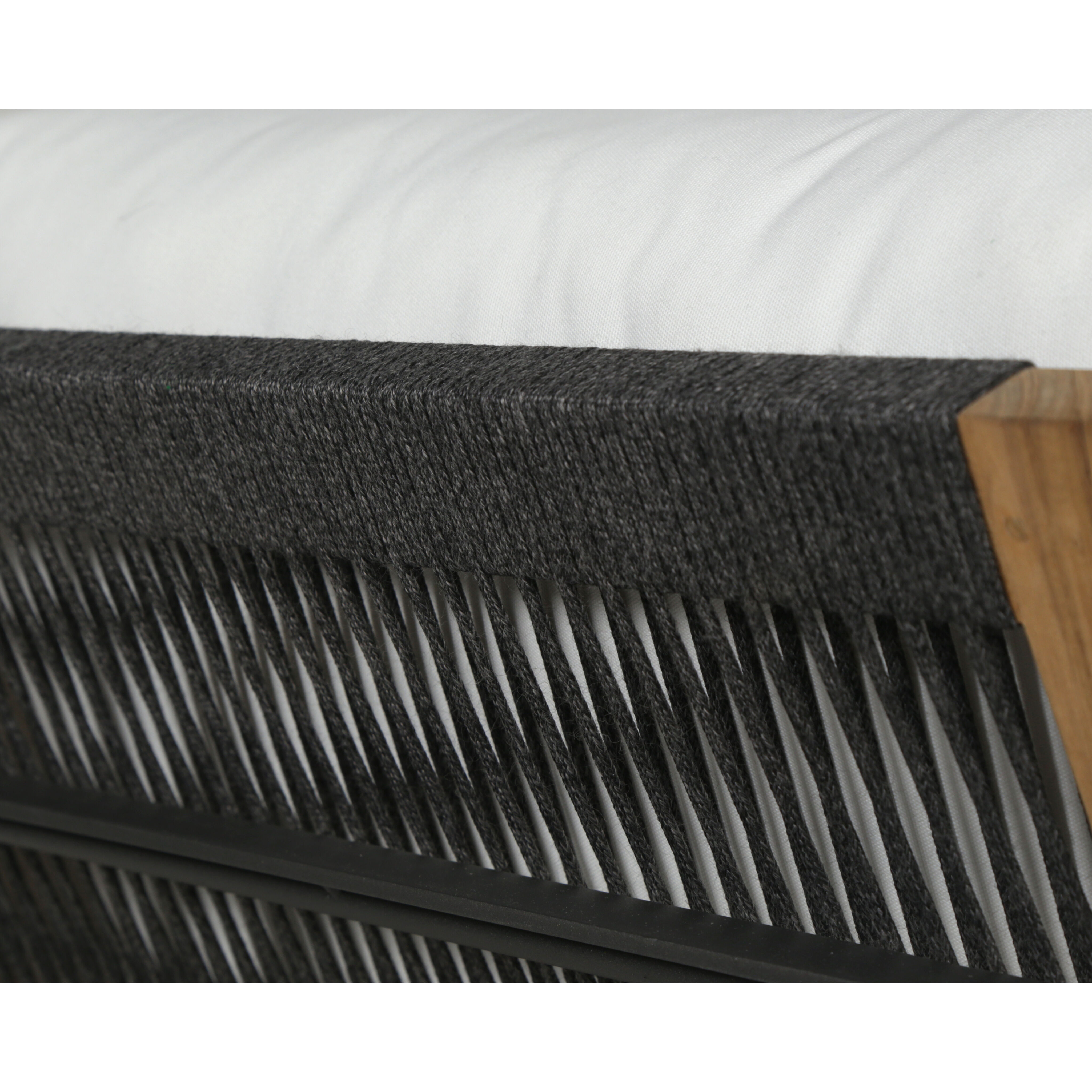 Milan Stinson White Outdoor Sofa, 2 Seater